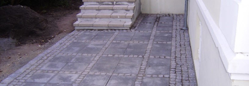 Installing paving stone