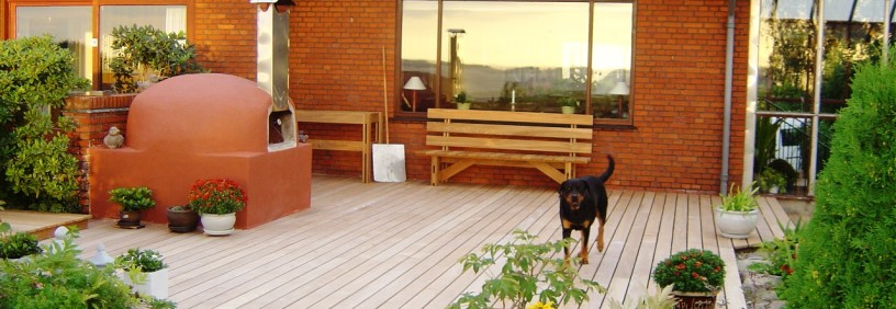 Construction of a terrace